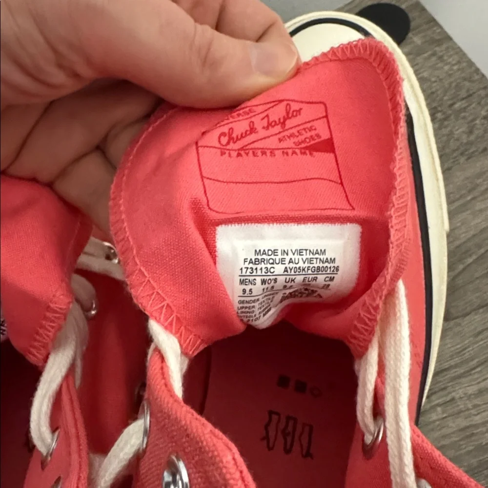 Converse Chuck 70 Pink High Top Sneakers Dia de los Muertos US Men’s 9.5 - Picture 8 of 10
